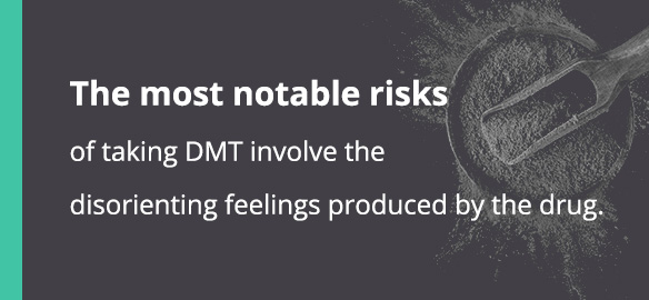 服用DMT最显著的风险在于药物产生的迷惘感。
