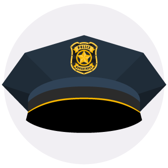 警察的帽子