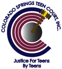 科罗拉多斯普林斯青少年法庭标志。只适合十几岁的孩子。