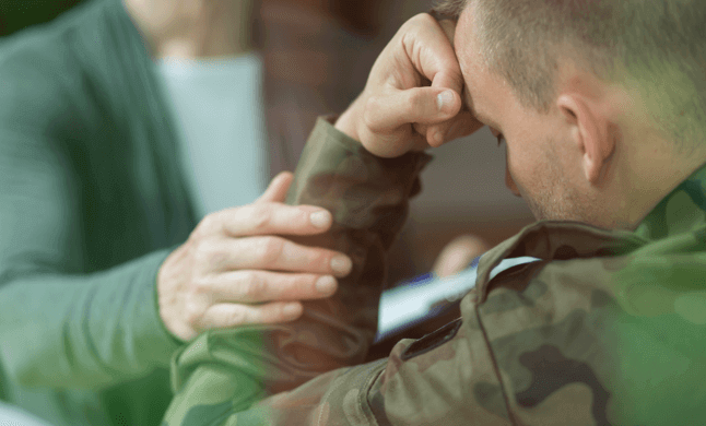 退伍军人在咨询创伤后应激障碍和药物滥用